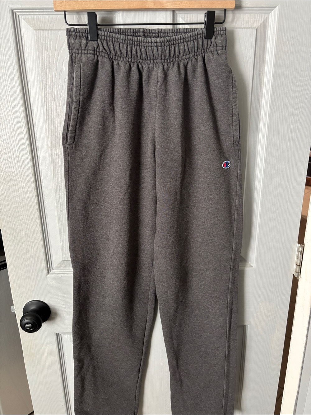 Champion Young Men's Charcoal Gray Elastic Waist Sweatpants